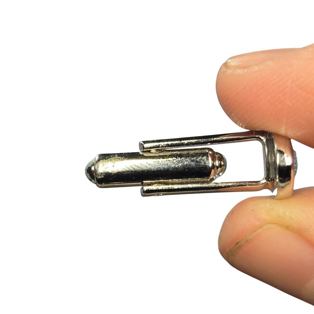 Vintage Rosenbaums/Hickok Silver Cufflinks - Picture 3 of 5